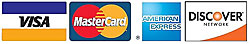 All major credit cards